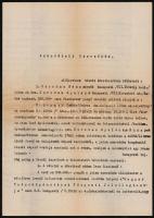 1944 Pattantyús-Ábrahám Dezső 1919-es miniszterelnök gépelt levele illetve hozzá kapcsolódó adásvételi szerződés fogalmazványa, a levélen P. Ábrahám sajátkezű aláírásával