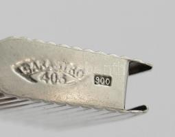 Ezüst(Ag) kölnitartó függő, jelzett, 4,7x2,3 cm, nettó: 14,1 g