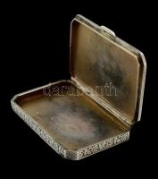 Ezüst(Ag) névjegykártyatartó, jelzett, 7,5x5x0,8 cm, nettó: 73,9 g