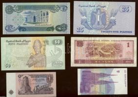 Kis tétel bankjegy egész világ 16db T:I   + 8db T:II,III