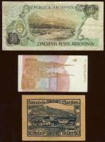 Kis tétel bankjegy egész világ 16db T:I   + 8db T:II,III