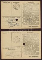 1946. Teljes pénztárjegy sor 10.000AP, 100.000AP, 1000.000AP, 10.000.000Ap T:I,I-(1x)