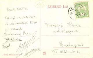 Bicske, Fő utca, Kaszinó, Schlesinger Mór kereskedése, Flakker Sándor üzlete és saját kiadása