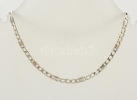Ezüst(Ag) figaro karlánc, jelzett, h: 19,5 cm, nettó: 3,2 g