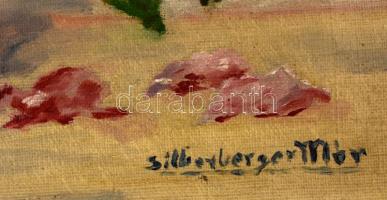 Silberberger Mór (?-?): Virágcsendélet. Olaj, vászon, 38×57 cm