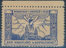 1914 Debreceni Repülő Club - Egy krajcárt a repülésért! adomány bélyeg (Balázs: 77.01 "R")