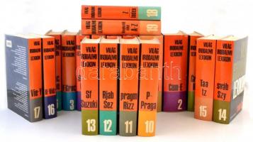 Világirodalmi lexikon I-XIX. kötet. Bp., 1984, Akadémiai Kiadói. Harmadik, változatlan kiadás. Kiadói egészvászon kötés, kiadói papírborítóban. Jó állapotban.