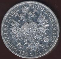 Ausztria 1866A 1Fl Ag T:2/3+ R!