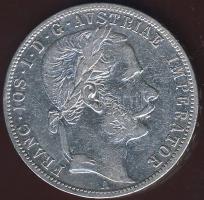 Ausztria 1866A 1Fl Ag T:2/3+ R!