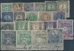 1893 Osztrák illetékbélyeg rövid sor (Mi EUR 56,55)