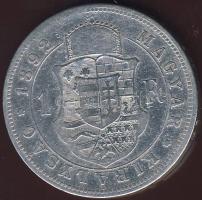 1892. 1Ft Ag "Fiumei címer" T:3-