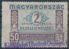 1937 2P Kezelési költség-illetékbélyeg (Mi EUR 40,-)