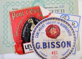 cca 1910- 1985 Vegyes régi papírrégiség tétel meghívók, gyászjelentések, okmányok, Színházi Élet, Ké...