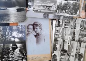 cca 1890-1990 Vegyes régi papírrégiség tétel (fotók, képeslapok, oklevelek, a Tejhygiene c. írás, st...