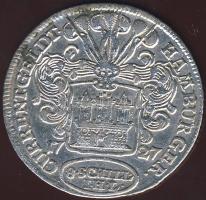 Német Államok/Hamburg 1727. 8Sch Ag T:3+