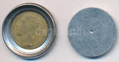 Vegyes: 1970. 2Ft Al egyoldali replika + Olaszország 1983. 500L satuval deformált érme T:2,2-