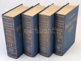 Országh László: Angol-magyar nagyszótár I-II, magyar-angol nagyszótár I-II. Bp, 1988-1990, Akadémiai...