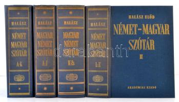 Halász Előd: Német-magyar nagyszótár I-II., Magyar-német I-II. Bp, 1988, Akadémiai Kiadói. Kiadói egészvászon kötés. Jó állapotban.