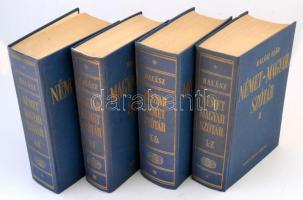 Halász Előd: Német-magyar nagyszótár I-II., Magyar-német I-II. Bp, 1988, Akadémiai Kiadói. Kiadói eg...