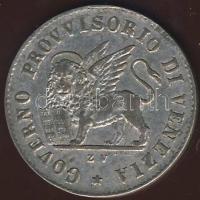 Olasz Államok/Velence osztrák megszállás-forradalom 1848ZV 15c Ag T:2-