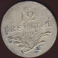 Ausztria/magyar verdejel 1795B 12Kr Ag II.Ferenc T:3