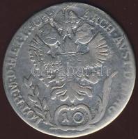 Ausztria/magyar verdejel 1790B 10Kr Ag II.József T:4-/4+