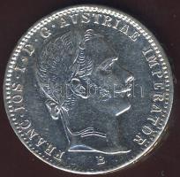 Ausztria/magyar verdejel 1859B 1/4Fl Ag T:2+