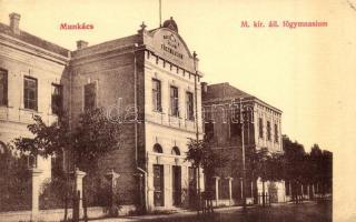 Munkács, Mukacheve; M. kir. áll. főgimnázium, Pannonia kiadása / grammar school (EK)