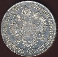 Ausztria/magyar verdejel 1835E 20Kr Ag II.Ferenc T:2/2+