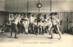 École des Roches, Lecon de Canne / school, fencing lesson (EK)