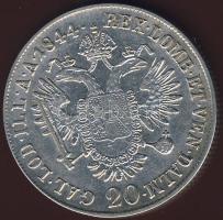 Ausztria/magyar verdejel 1844E 20Kr Ag I.Ferdinánd T:2/2-