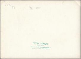 1963 Berlin-Hoppegarten, Imperial a versenyló, Hilde Hoppe Foto, felületén kis szakadással, törésnyo...