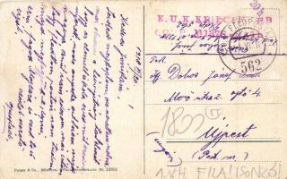 Most na Soci, Sveta Lucija ob Soci / St. Lucia am Isonzo; Bahnhof / railway station, bridge, WWI K.u...