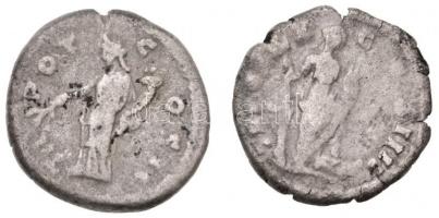 5db római denár, közte Róma / Antoninus Pius 139. Denár Ag (2,18g); Róma / II. Faustina 145-161. Den...
