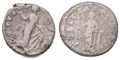 5db római denár, közte Róma / Antoninus Pius 139. Denár Ag (2,18g); Róma / II. Faustina 145-161. Den...
