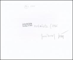 1986 Jankovszky György(1946-): Víkend ház XV, színezett fotó, feliratozva, aláírt, pecséttel jelzett...