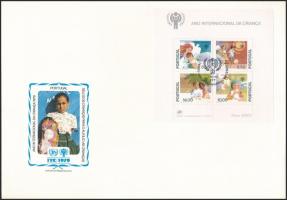 International Children's Year set + block 2 FDC Nemzetközi Gyermekév sor + blokk 2 db FDC-n