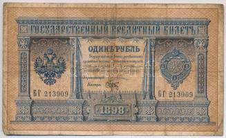 Orosz Birodalom 1898-1903. (1898) 1R Szign.: Pleske T:III- Russian Empire 1898-1903. (1898) 1 Ruble Sign.: Pleske C:VG Krause 1