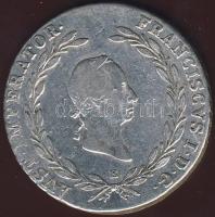 Ausztria/magyar verdejel 1826E 20Kr Ag II.Ferenc T:3 juszt