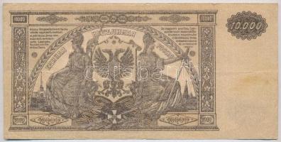 Orosz Polgárháború / Dél-Oroszország / Vrangel Hadserege 1919. 10.000R T:III,III- 
Russian Civil Wa...