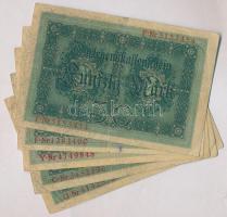 Német Birodalom 1914. 50M (5x) T:III
German Empire 1914. 50 Mark (5x) C:F
