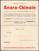 Anara-Chinoin gyógyszerreklám - Daumier grafikával, 17x13 cm