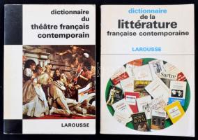 Simon, Alfred: Dictionnaire du théâtre français contemporain. Párizs, 1970, Libraire Larousse. Papírkötésben, jó állapotban.; Bourin, André - Rousselot, Jean: Dictionnaire de la littérature française contemporaine. Párizs, 1966, Larousse. Papírkötésben, jó állapotban.