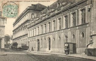 Valenciennes, Le Lycee et lEcole des Beaux Arts / lyceum and school of arts, TCV card
