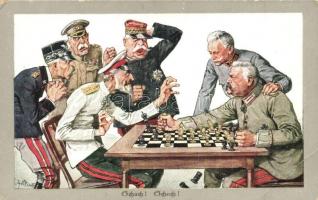 Schach! Schach! Hindenburg, propaganda, M. Munk Wien Nr. 1036 s: Theodor Zasche (EB)