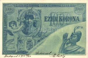 1000 Korona banknote, Lucifer Bank, humour