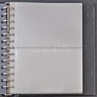 Lindner képeslapalbum tokban 40 db kettes osztású lappal (80/100 férőhellyel), fekete színben / Lind...