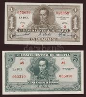 Bolívia 1928. 1B, 5B T:I