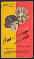 cca 1930 A mi süteményes könyvünk ismertető füzet, benne reklámmal és receptekkel.