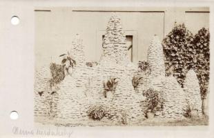 Dunaszerdahely, Dunajská Streda; 2 db RÉGI lyukasztott fotó képeslap / 2 pre-1945 punched photo post...